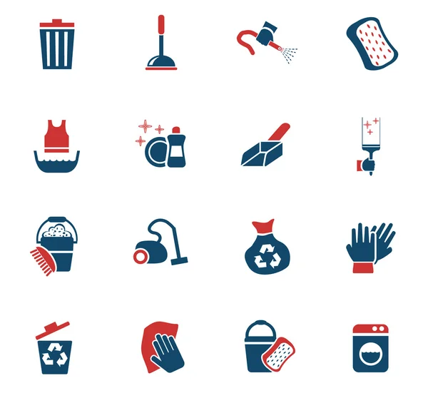 Cleaning icon set — Stock Vector