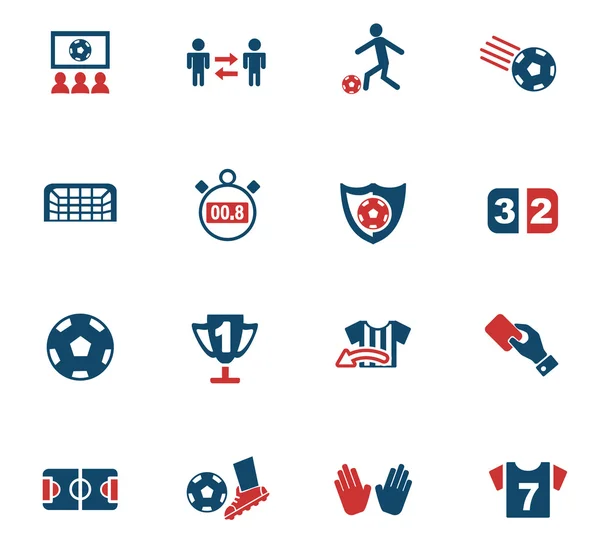 Conjunto de ícone de futebol —  Vetores de Stock