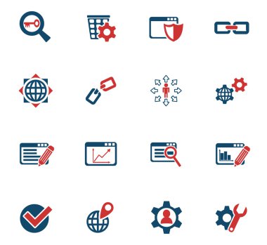 SEO ve geliştirme Icon set