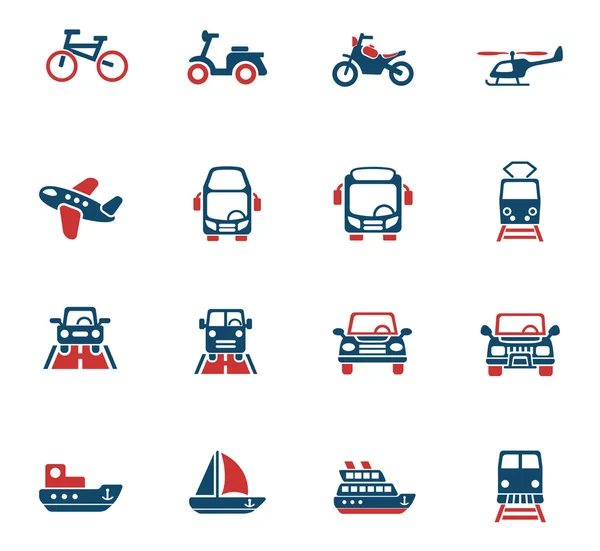 Transport icon set — Stock Vector