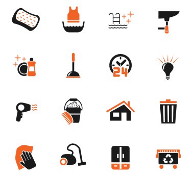 Temizlik şirketi Icon set