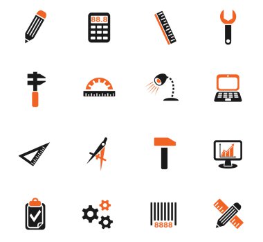 Mühendislik Icon set