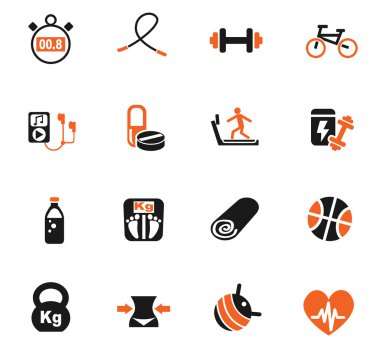 fitness simgesi seti