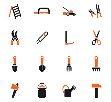 Bahçe aletleri Icon set