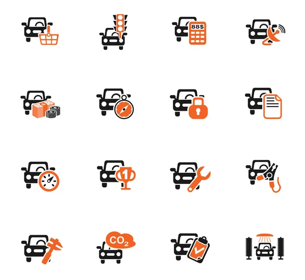 Auto service pictogram set — Stockvector