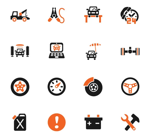 CAR SERVIÇO ICON SET — Vetor de Stock