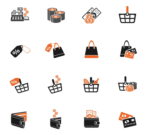 Set di icone di marketing e commercio elettronico — Vettoriale Stock