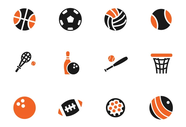 Spor top Icon set — Stok Vektör