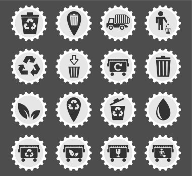 çöp Icon set