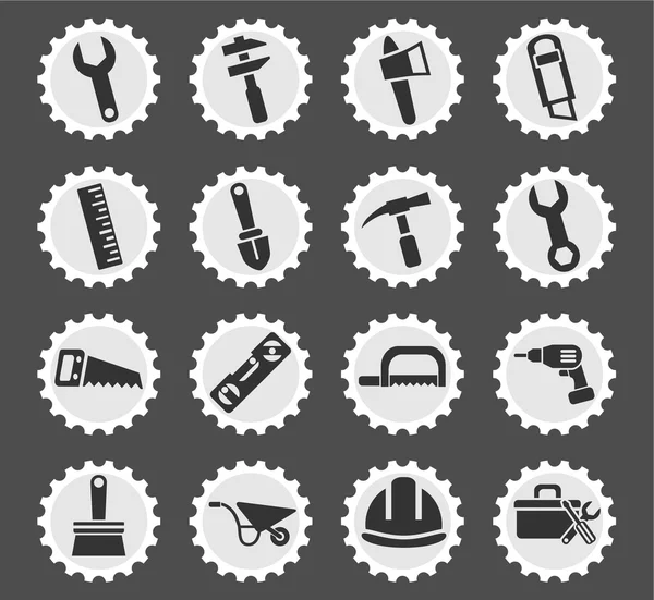 Work tools icon set — Stock Vector