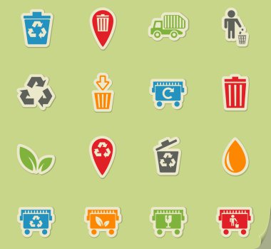 çöp Icon set