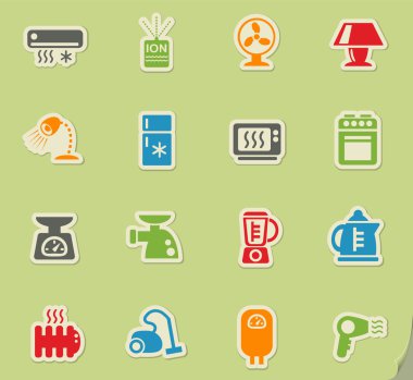 ev aletleri Icon set