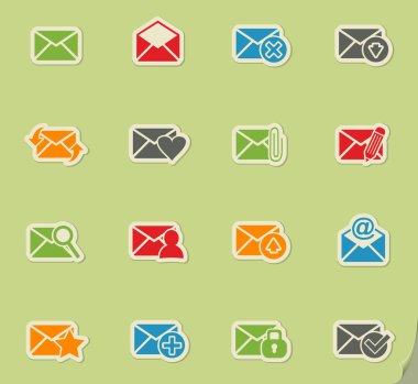 mektup ve Zarf Icon set