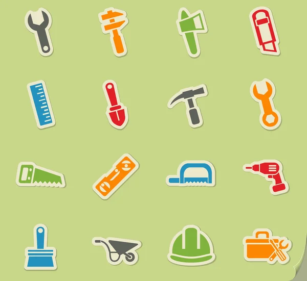 Conjunto de ícones de ferramentas de trabalho — Vetor de Stock