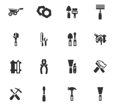 İş araçları Icons set