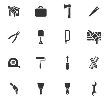 İş araçları Icons set
