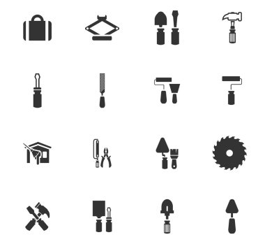 İş araçları Icons set