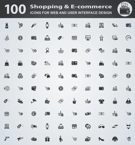 购物和电子商务 — 图库矢量图片