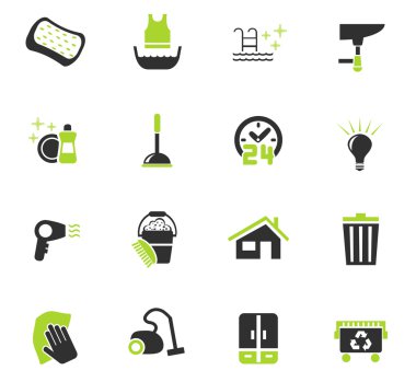 Temizlik şirketi Icon set