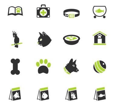 Evcil hayvan Icon set için ürünler