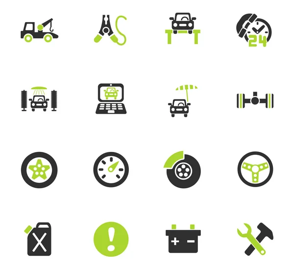 Conjunto de iconos de servicio de coche — Vector de stock