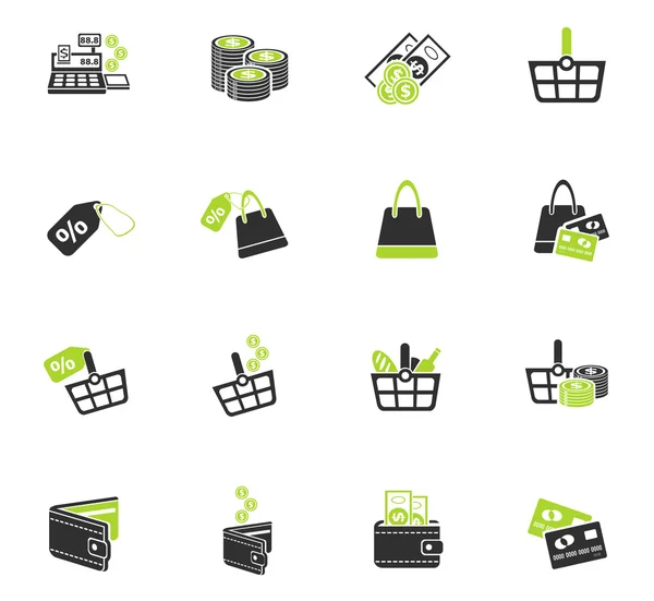 Conjunto de ícones de marketing e e-commerce — Vetor de Stock