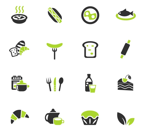 Food and kitchen icon set — Stock Vector