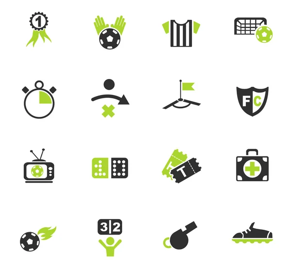 Futbol Icon set — Stok Vektör