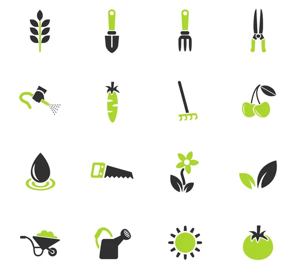 Conjunto de ícones de jardinagem —  Vetores de Stock