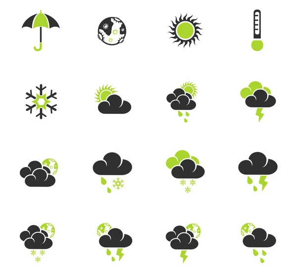 Weather icon set — Stock Vector