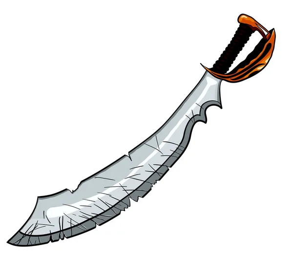 Cutlass pirate sword — Stock Vector