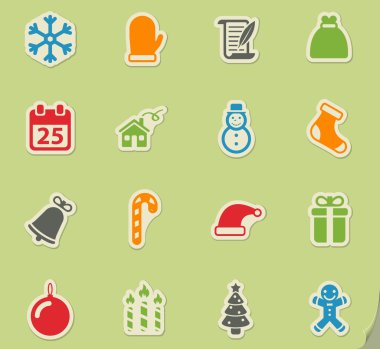 Noel sadece simgeleri