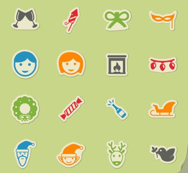 Noel sadece simgeleri