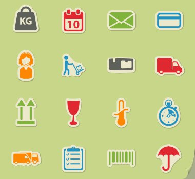 Teslimat sadece simgeleri