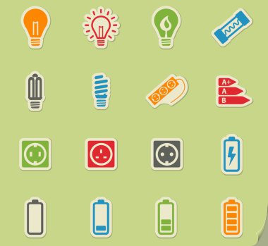 Elektrik sadece simgeleri