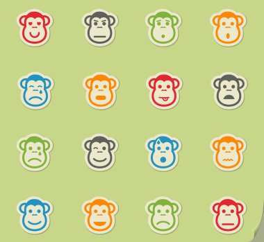 Maymun duyguları sadece simgeleri