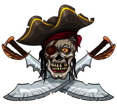 Korsan kafatası ve çapraz kılıç