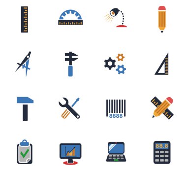 Mühendislik Icon set