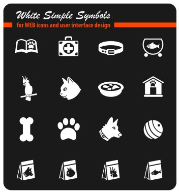 Evcil hayvan Icon set için ürünler