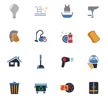 Temizlik şirketi Icon set