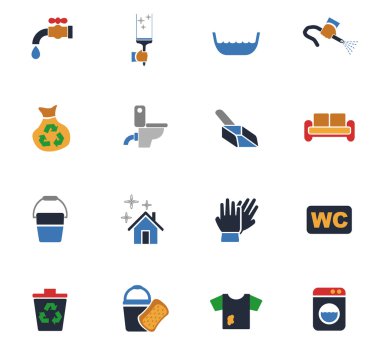 Temizlik şirketi Icon set