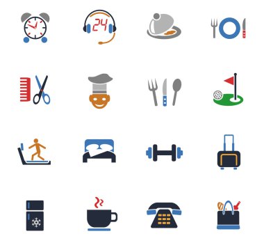 otel servis simge seti