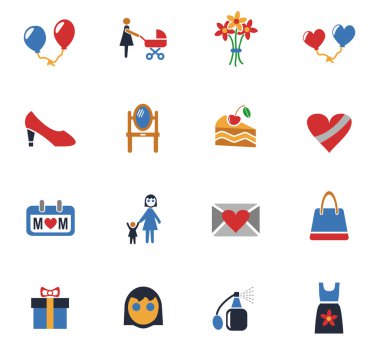 mohter gün Icon set