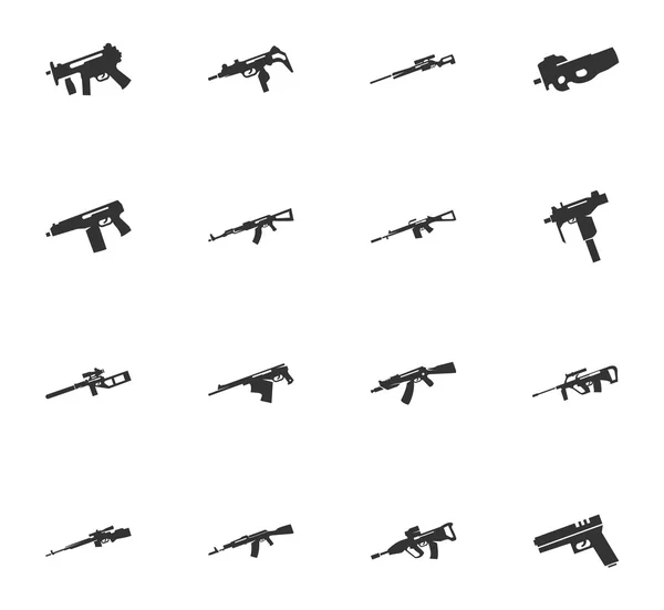 Ensemble d'armes à main — Image vectorielle