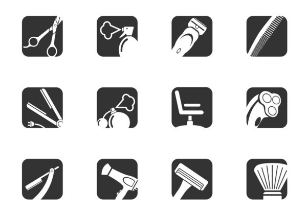 Hairdressing salon icon set for your design. vector icons