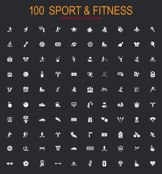 Deporte Fitnessbig Colección Símbolos Vectoriales Para Iconos Gráficos Vectoriales