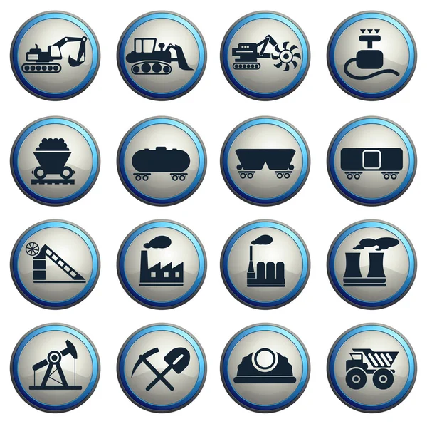 Factory and Industry Symbols — Stock Vector