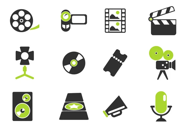 Film industrie pictogrammen — Stockvector