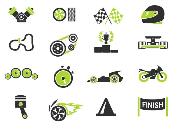 Iconos de carreras — Vector de stock