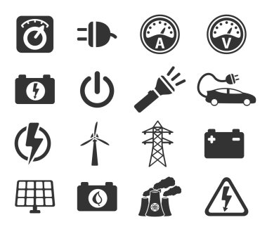 Elektrik sadece simgeleri